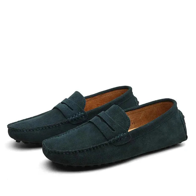 Heidi-Mode | Mocassins für Männer aus Wildleder, auch in großen Größen
