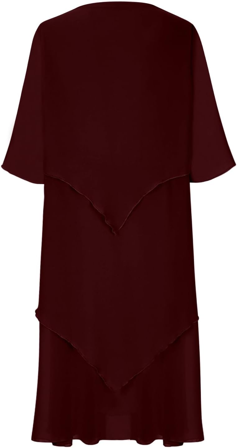Heidi-Mode | Elegantes Chiffonkleid mit Lagen-Look