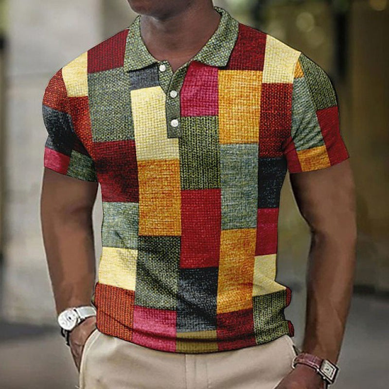 Lebendiges Patchwork-Polo