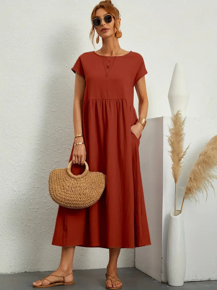 Sommerliches, lockeres, schlichtes Kleid