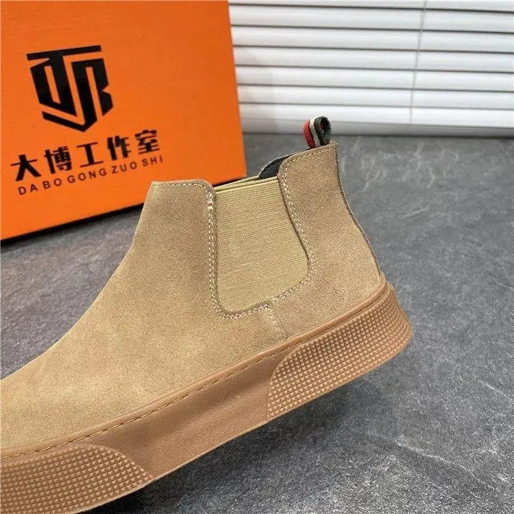 Heidi-Mode | Chelsea Boots Herren aus Samt – Eleganter und lässiger Stil