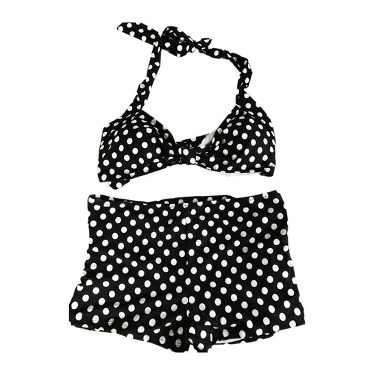 Damen Bikini-Set mit gepolstertem Oberteil und hochgeschnittenem Höschen Heidi-Mode