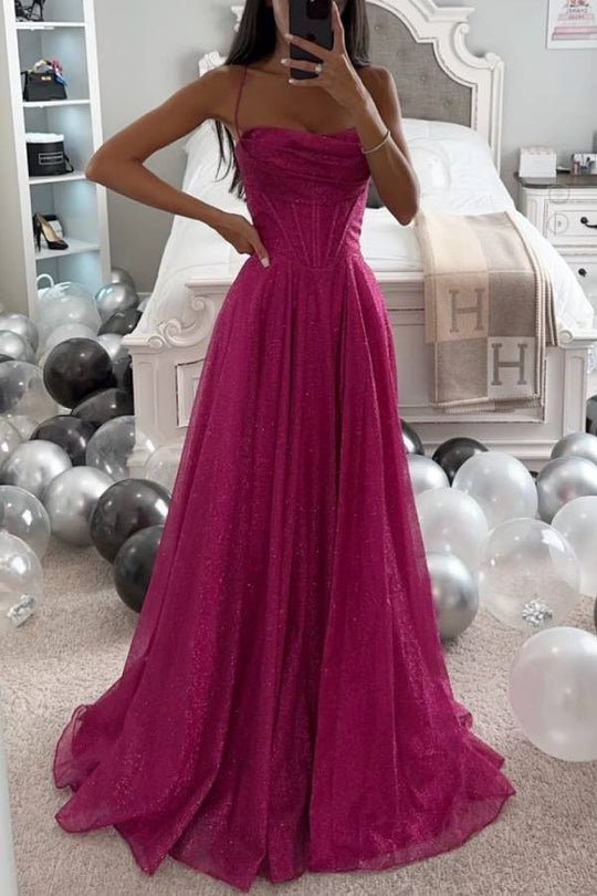 Heidi-Mode | Glitter Ballkleid mit Schnürung