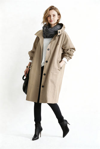 Trenchcoat mit Kapuze für Damen