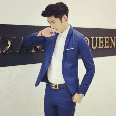 Herren Eleganter Anzug mit moderner Slim-Fit-Silhouette Heidi-Mode