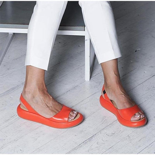 Heidi-Mode | Offene Plattform Damen Sandalen