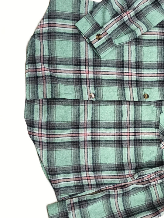 Heidi-Mode | Karierte Jacke mit Kapuze Baumwolle und Polyester Leger und Komfortabel