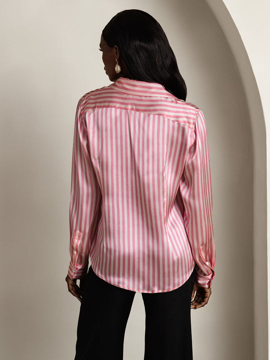 Heidi-Mode | Damen Seiden Basis Militär Revers Hemd
