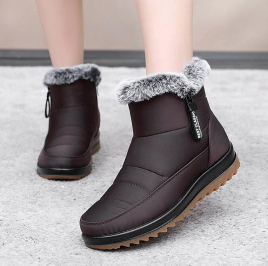 Heidi-Mode | Damen Winter Wasserdichte Warme Baumwollstiefel