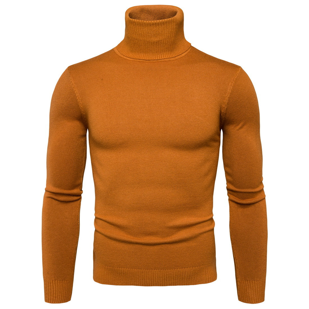 Herren Rollkragenpullover aus weicher Merinowolle mit eleganter Struktur Heidi-Mode