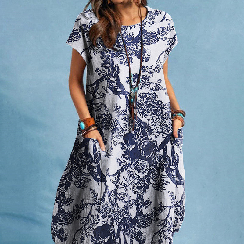 Neue Mode Baumwolle Freizeitkleid