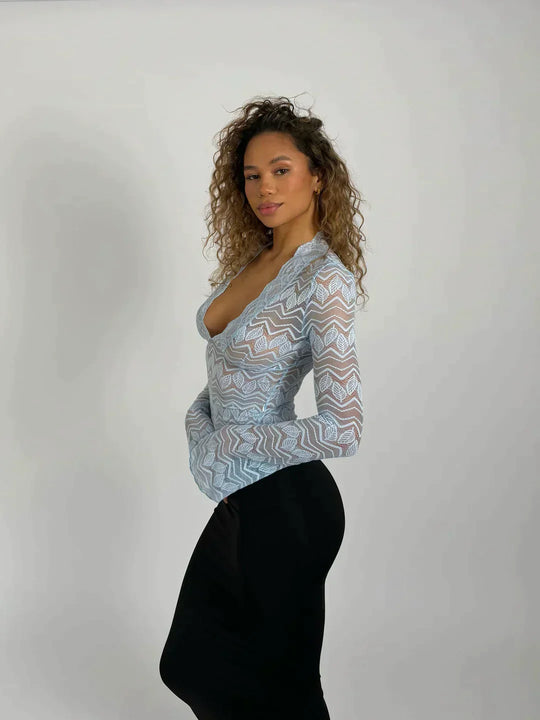 Heidi-Mode | Moderne Mode Spitze Top Bluse