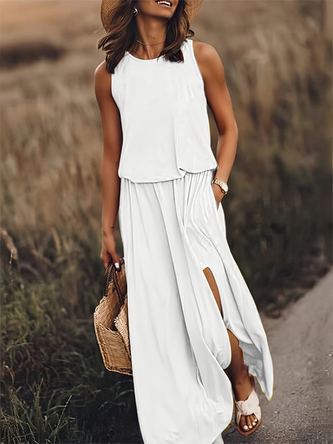 Heidi-Mode | Frauen Modal Boho Maxi Kleid Farben