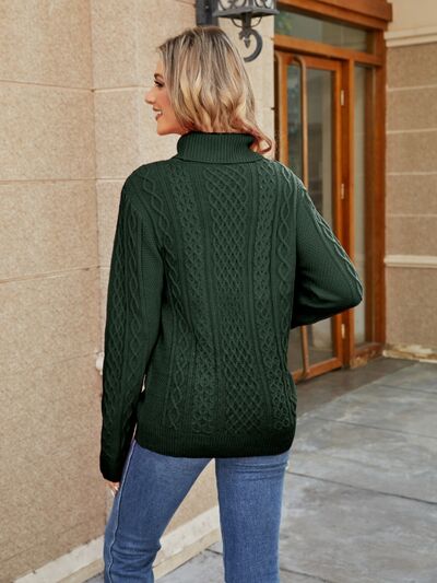 Heidi-Mode | Kabelstrick Stehkragenpullover