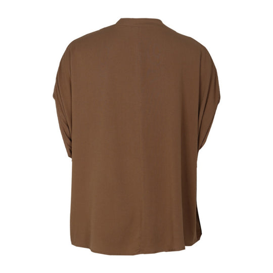 Heidi Mode | Drop F maus Ärmel solide Farbe Shirt Frauen