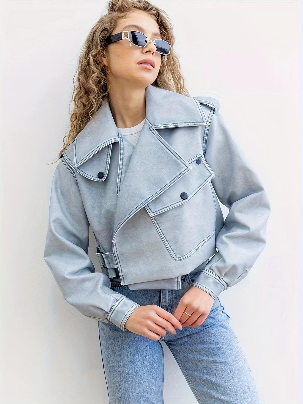 Heidi-Mode | Moderne Oversized Cropped Jacke für Damen