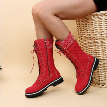 Pelz-Thermostiefel für Frauen