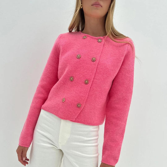 Schicker doppelreihiger Cardigan