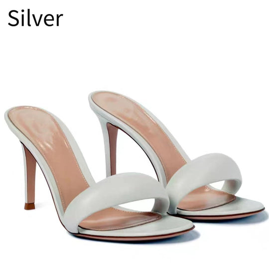 Heidi-Mode | Plus Size Ein Linie Rund Kopf Damen High Heels Schuhe