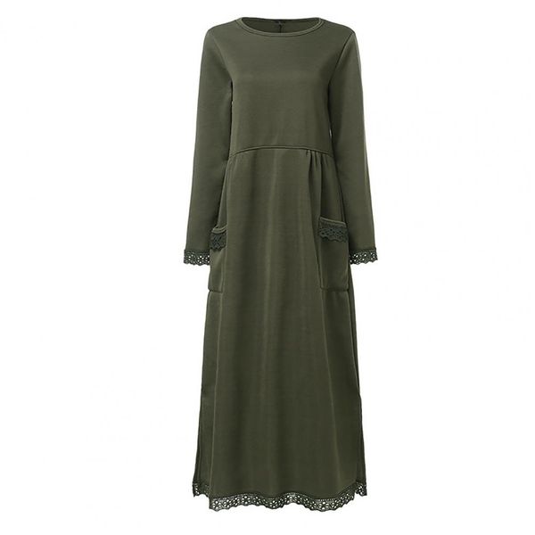 Heidi-Mode | Langärmliges Kleid mit Spitzenkante