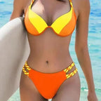 Heidi-Mode | Hochgeschnittener Bikini Badeanzug