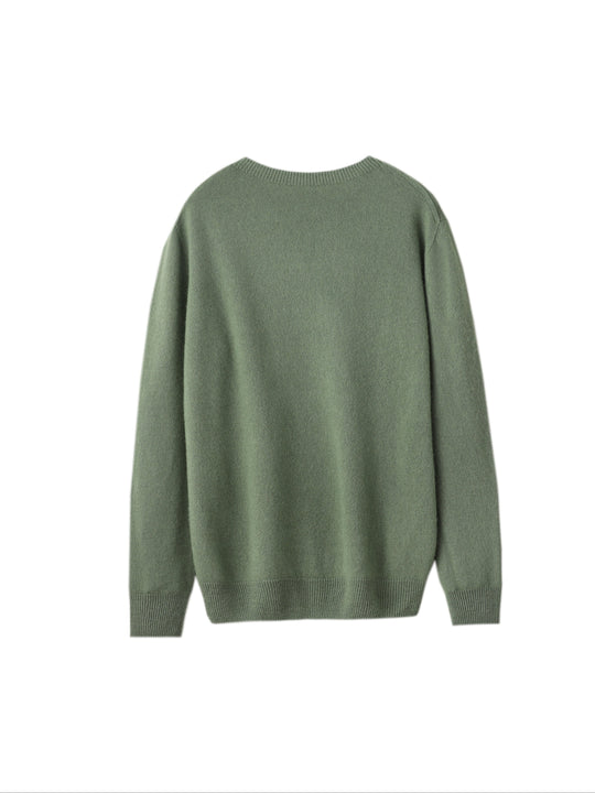 Heidi-Mode | Wolle Shearling Pullover Kleid mit Rundhalsausschnitt und Mittlerem Stretch für Frauen