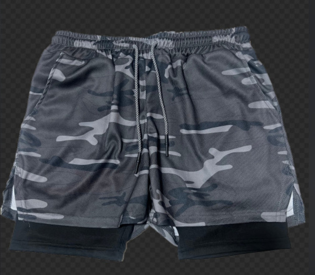 Heidi Mode | Atmungsaktive Doppel-Shorts für Männer
