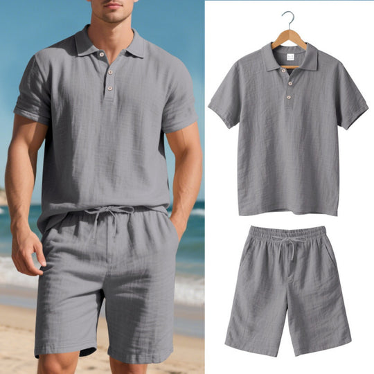 Heidi Mode | Kurzärmliges Poloshirt und Shorts Strandanzug