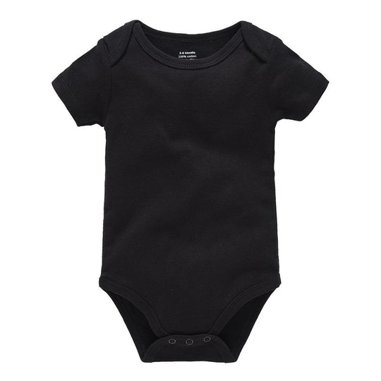 Kurzärmeliger Onesie aus einfarbiger Baumwolle