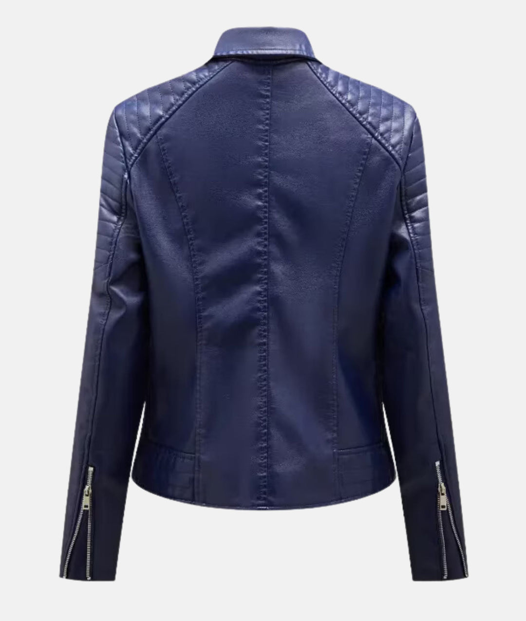 Heidi-Mode | Damen Lederjacke Ohne Kapuze Stilvolle Bikerjacke