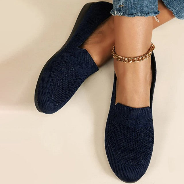 Heidi-Mode | Blaue Atmungsaktive Mesh Schuhe