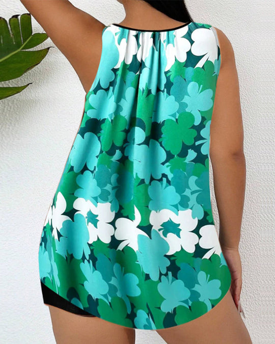 Heidi-Mode | Gedrucktes Zweiteiliges Tankini