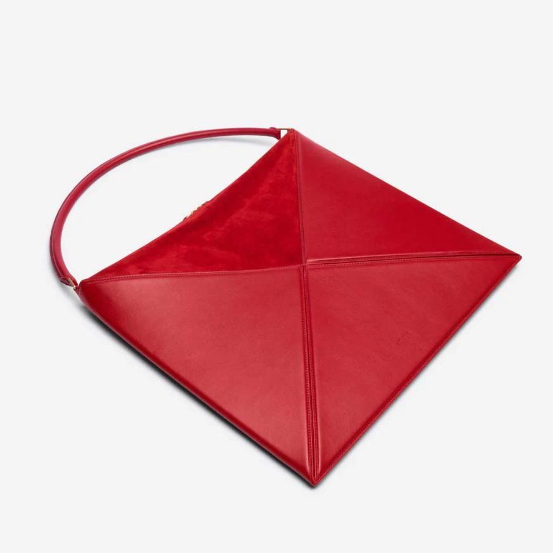 Heidi-Mode Hobo Mutige Geometrische Schultertasche mit rundem Griff