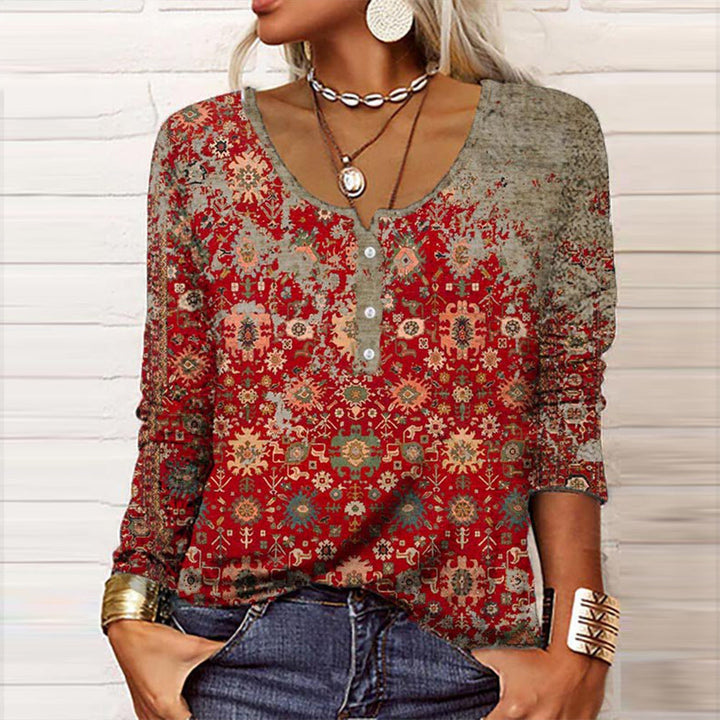 Elegante Pullover mit Aztekenmuster