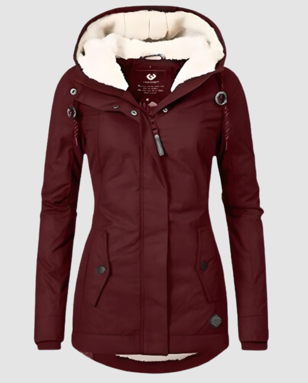 Lange Gefütterte Winterjacke Damen | Heidi-Mode