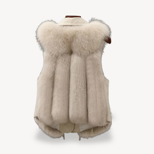 Heidi-Mode | Gefütterte Weste Aus Kunstfell für Damen