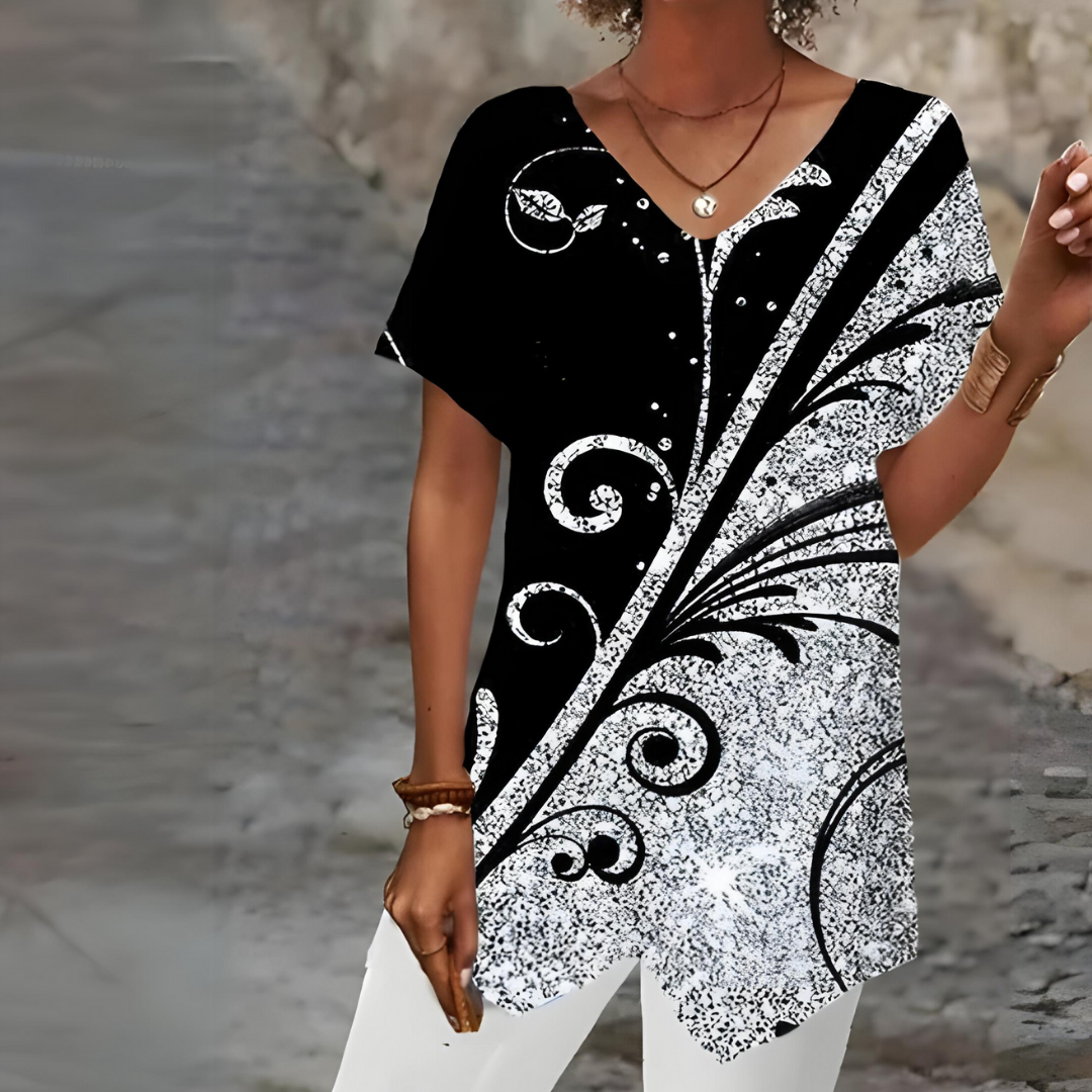 Heidi-Mode | Stylisches Hemd mit V-Ausschnitt