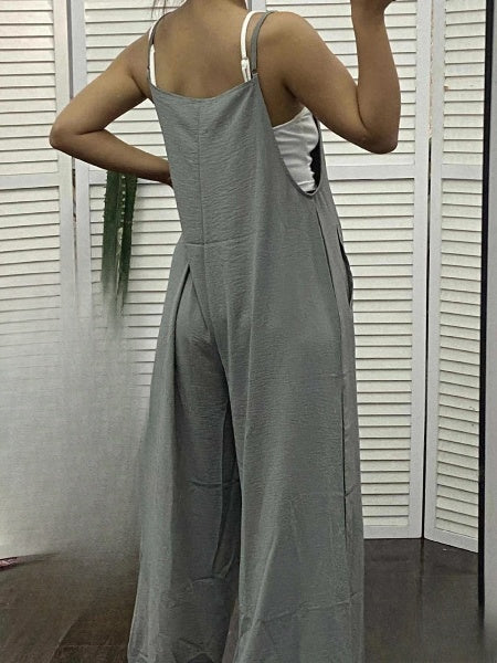 Heidi-Mode | Damen Eleganter Overall mit Spaghetti Bändern für Festlichkeiten und Hochzeiten