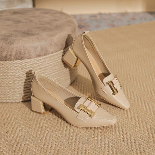 Heidi-Mode | Pumps mit Blockabsatz