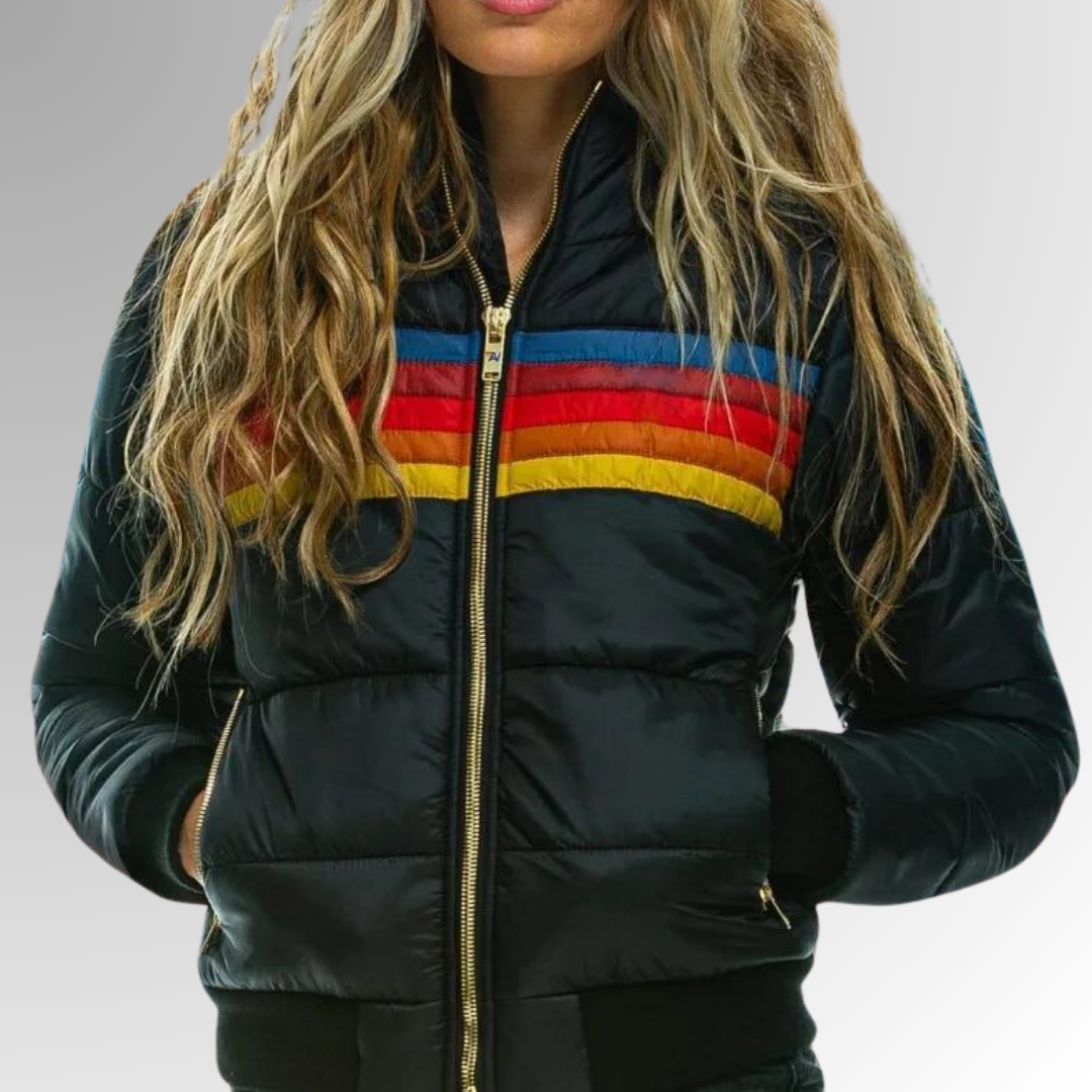 Heidi-Mode | Lässige Jacke mit Reißverschluss und Lebhaften Details
