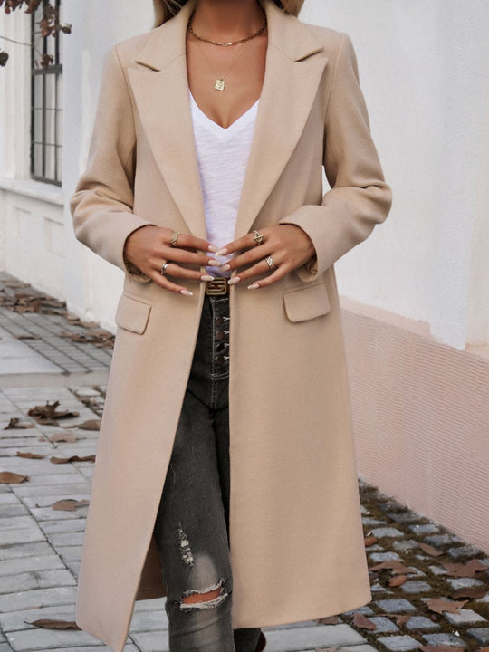 Heidi-Mode | Langer Damenmantel mit Taschen