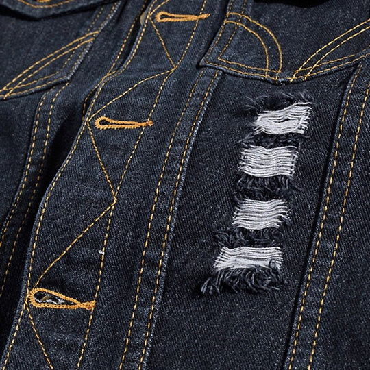 Heidi-Mode Stylische Denim Weste für Herren