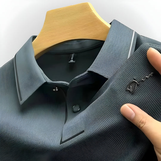 LUXURIÖSES KURZARM-POLOSHIRT 1+1 GRATIS