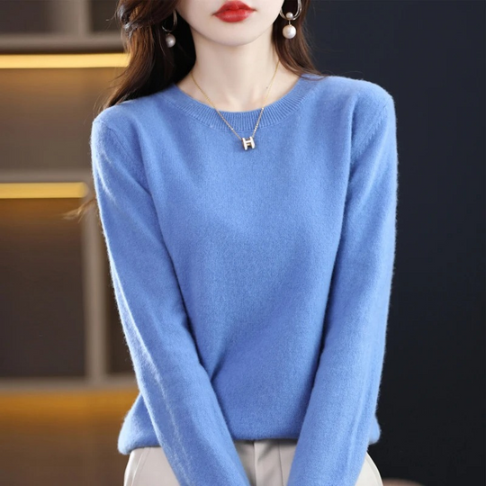 Heidi-Mode | Kaschmir Pullover Damen Klassischer Rundhals, Weich & Stylisch