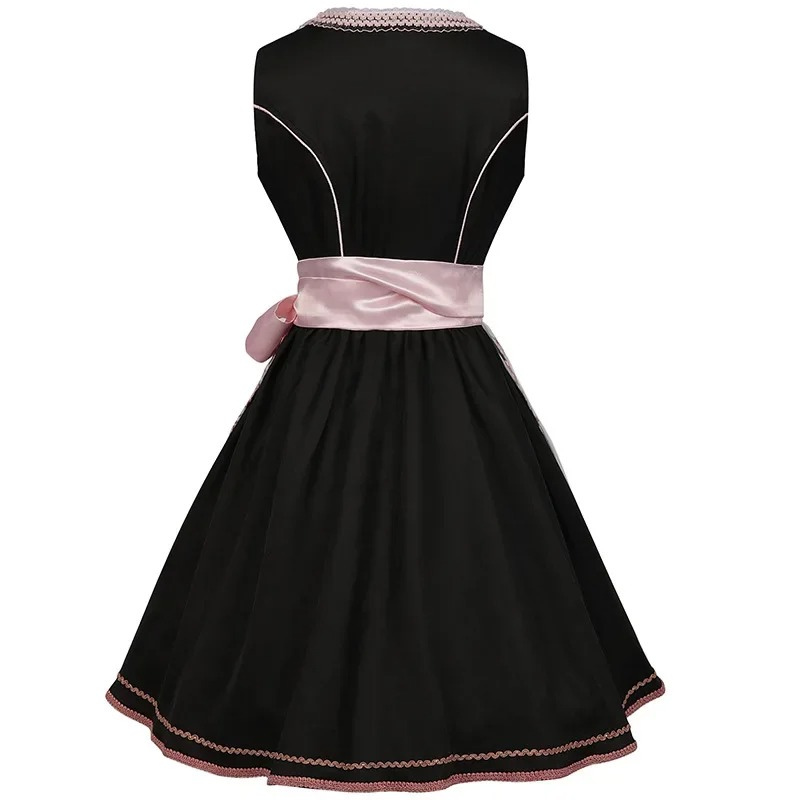 Heidi-Mode | Damen Traditionelles Kleid mit Blumenstickerei