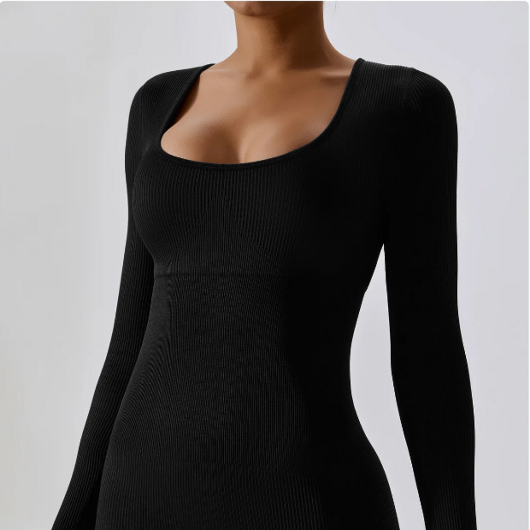 Heidi-Mode | Sleeksculpt Langarm Jumpsuit