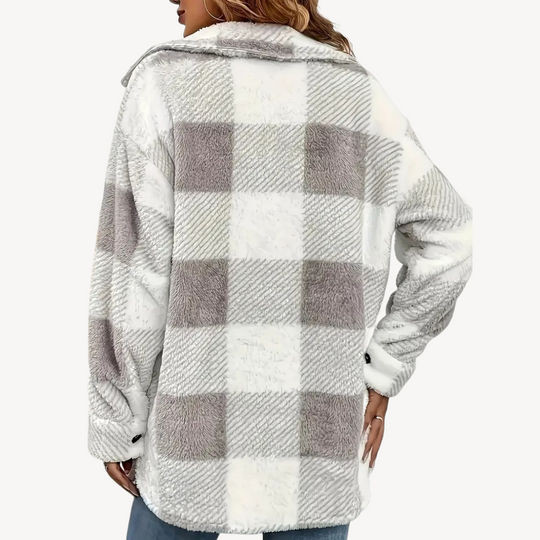 Heidi-Mode | Karo Fleecejacke für Damen