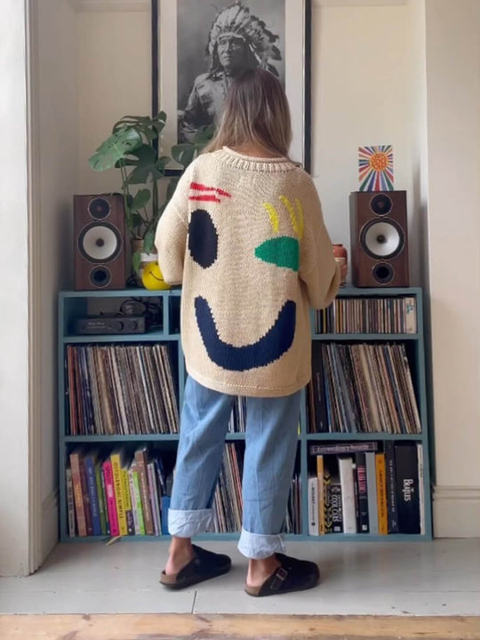 Heidi-Mode | Happy Sunday Wohlfühl Strickpullover für Frauen