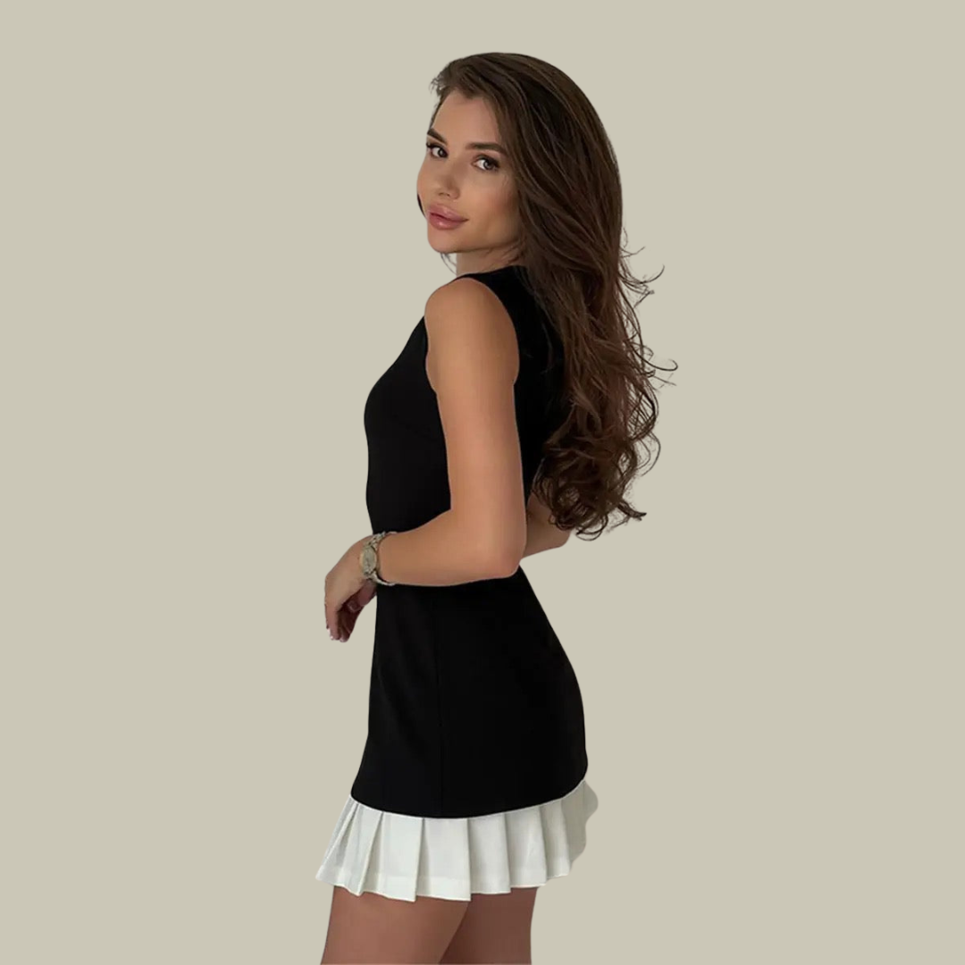 Heidi-Mode | Damen Elegantes Kurzkleid