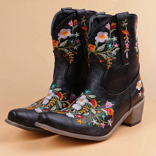 Heidi-Mode | Wetterfeste Cowgirl Weinlese Stiefel